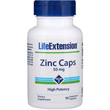 Отзывы о Life Extension, Цинк в капсулах, сильное действие, 50 мг, 90 вегетарианских капсул