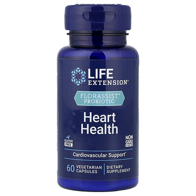 Product Image for Life Extension, FLORASSIST Probiotic Heart Health, 60 Vegetarian Capsules (74 mg per Capsule)