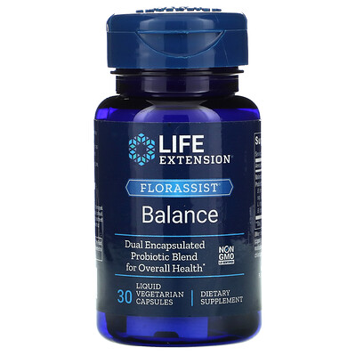 

Life Extension FLORASSIST Balance, 30 Liquid Vegetarian Capsules