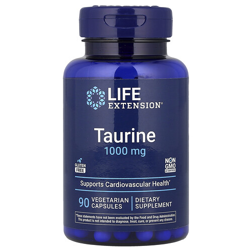 Life Extension, Taurine, Taurin, 1.000 mg, 90 pflanzliche Kapseln