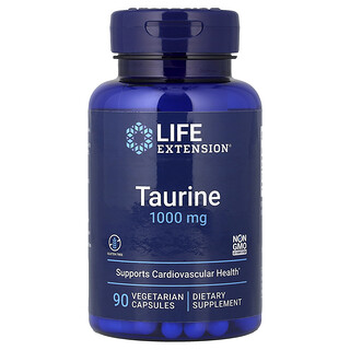Life Extension, 牛磺酸，1000 毫克，90 粒素食膠囊