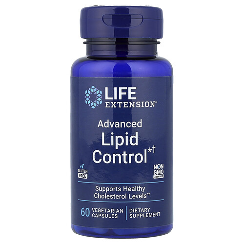 Life Extension Advanced Lipid Control, 60 Vegetarian Capsules (500 mg per Capsule)