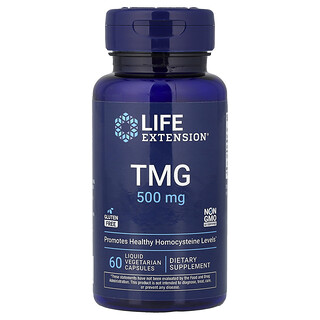 Life Extension, TMG, 500 mg, 60 capsule vegetariane con contenuto liquido