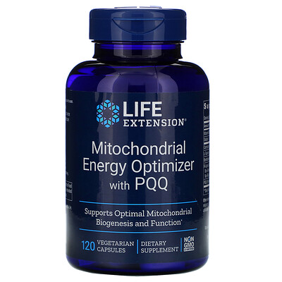 Life Extension средство для оптимизации энергии митохондрий с PQQ, 120 растительных капсул