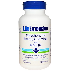 Life Extension, Митохондриальный энергетический оптимизатор с BioPQQ (биопирролохинохиноном), 120 капсул