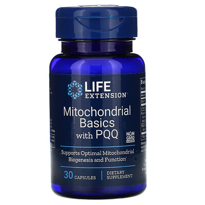 Life Extension Mitochondrial Basics с PQQ, 30 капсул