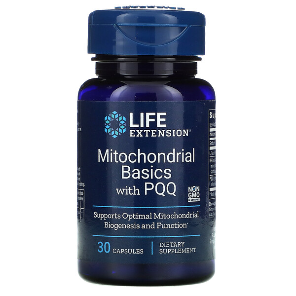 Life Extension‏, Mitochondrial Basics with PQQ, 30 Capsules