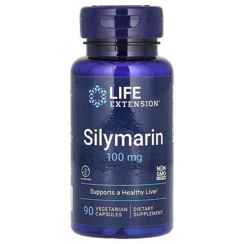 Life Extension Silymarin, 100 mg, 90 Vegetarian Capsules