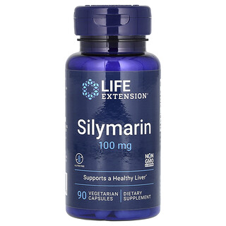 Life Extension, Silymarin, 100 mg, 90 Vegetarian Capsules