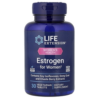 Life Extension, Női egészség, Ösztrogén nőknek, 30 vegetáriánus tabletta