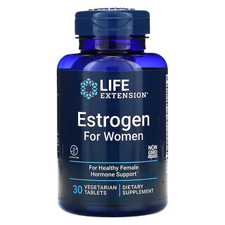 Life Extension, 女性動情素補充劑，素食片劑，30 片