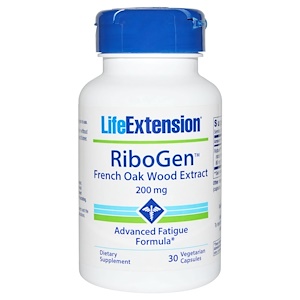 Life Extension, Экстракт французского дуба RiboGen, 200 мг, 30 капсул на растительной основе