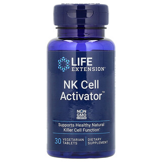 Life Extension, NK Cell Activator™, Suplemento para favorecer la función saludable de los linfocitos citolíticos naturales, 30 comprimidos vegetales