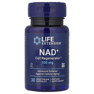 Life Extension, Régénérateur cellulaire NAD+, 100 mg, 30 capsules végétariennes
