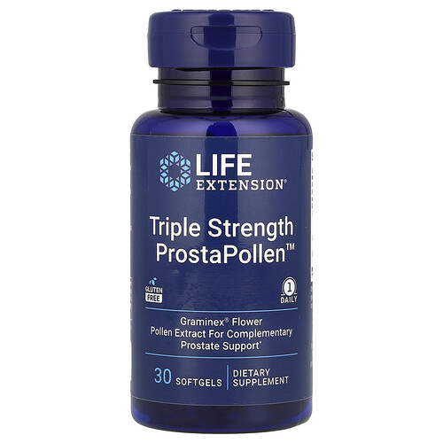Life Extension Triple Strength ProstaPollen™, 30 Softgels (378 mg per Softgel)