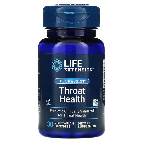 Life Extension, FLORASSIST Throat Health, 30 Vegetarian Lozenges