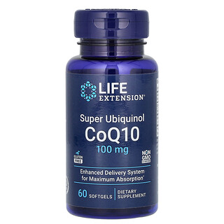 Life Extension, Super ubichinol CoQ10, 100 mg, 60 kapsułek miękkich