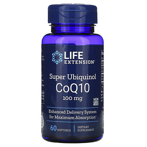 Отзывы о Лайф Экстэншн, Super Ubiquinol CoQ10, 100 mg, 60 Softgels