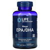 Life Extension, Mega EPA/DHA, 120 Cápsulas Softgel