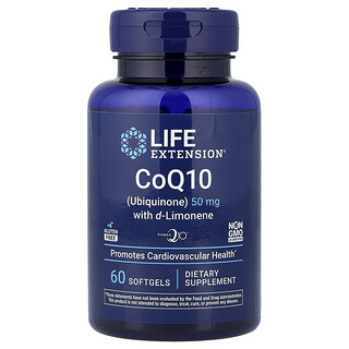Life Extension, коэнзим Q10 с d-лимоненом, 60 капсул