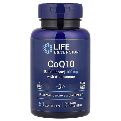 Photos - Other Sports Nutrition Lifecell Life Extension, CoQ10  with d-Limonene, 100 mg, 60 Softgels LEX-19516 (Ubiquinone)