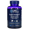 Life Extension, Super omega-3, Aceite de pescado con EPA y DHA, lignanos de sésamo y extracto de olivo, 120 cápsulas blandas