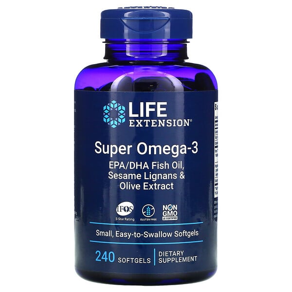 Life Extension, Omega Foundations, スーパーオメガ-3, 240ソフトジェル