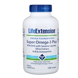 Отзывы о Life Extension, Omega Foundations, Супер омега-3 плюс, 120 мягких желатиновых капсул