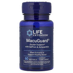MacuGuard®, добавка для підтримки зору з шафраном і астаксантином, 60 капсул