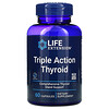 Life Extension, Triple Action Thyroid, комплекс для здоровья щитовидной железы тройного действия, 60 капсул