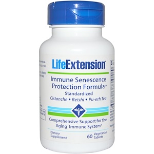 Life Extension, Антивозрастная формула иммунной защиты, 60 вегетарианских капсул