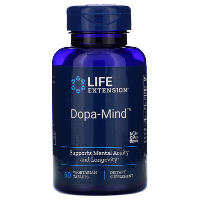 Life Extension Dopa-Mind, 60 вегетарианских таблеток