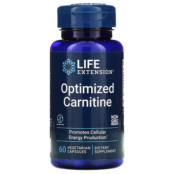 Life Extension, Carnitine optimisée, 60 capsules végétariennes
