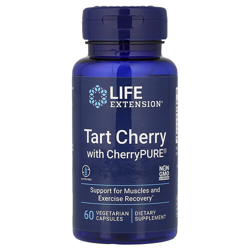 Life Extension, Tart Cherry with CherryPURE®, 60 Vegetarian Capsules (480 mg per Capsule)