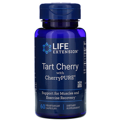 Life Extension Tart Cherry with CherryPURE, 60 Vegetarian Capsules