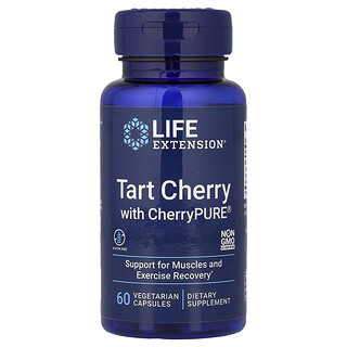 Life Extension, Tart Cherry with CherryPURE®, 60 Vegetarian Capsules (480 mg per Capsule)