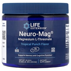Neuro-Mag®, L-треонат магнію, зі смаком тропічного пуншу, 93,35 г