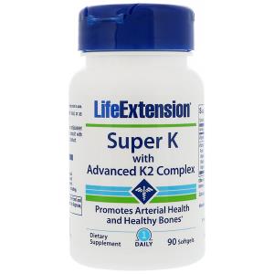 Life Extension, Супер K с улучшенным Ко-комплексом, 90 капсул