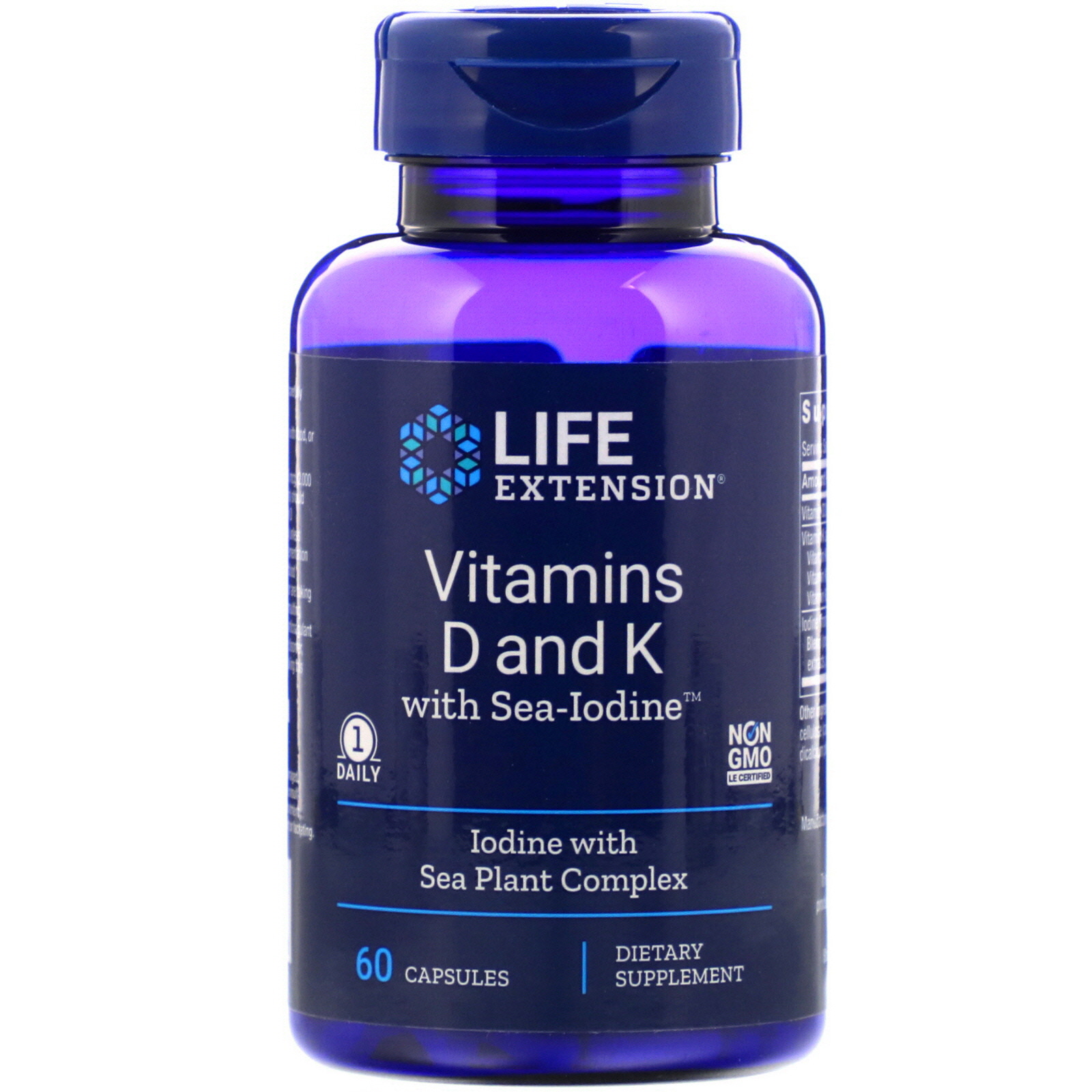 Life Extension Vitamins D And K With Sea Iodine 60