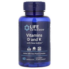 Вітаміни D й K з йодом Sea-Iodine™, 60 капсул