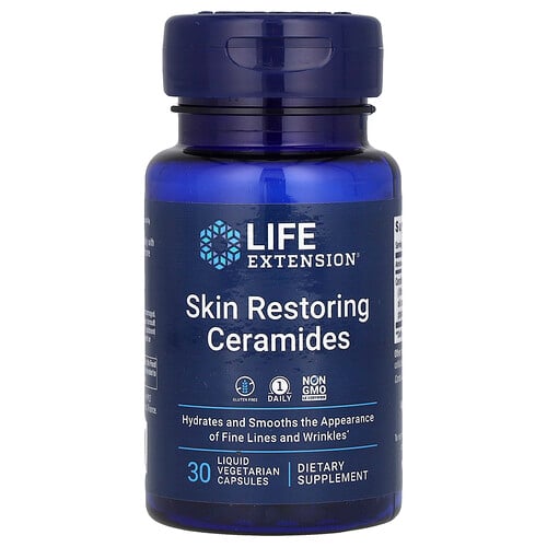 ライフ エクステンション Life Extension, Skin Restoring Ceramides リキッドベジカプセル 30粒