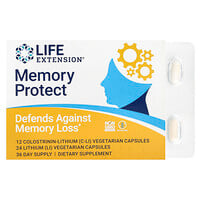 Life Extension Memory Protect – 36 Capsules With Colostrinin & Lithium For Cognitive Support*