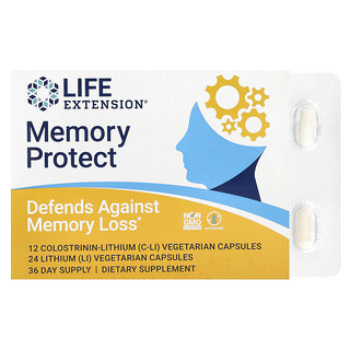 Life Extension, Memory Protect, 36 Χορτοφαγικές Κάψουλες