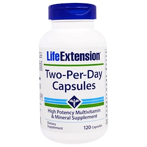Life Extension, Дважды-в-день, Капсулы, 120 капсул