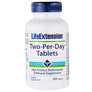Life Extension, Two--Per-Day Tablets, 120 Tablets