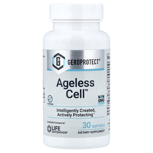 Life Extension, Ageless Cell de GEROPROTECT, 30 cápsulas blandas
