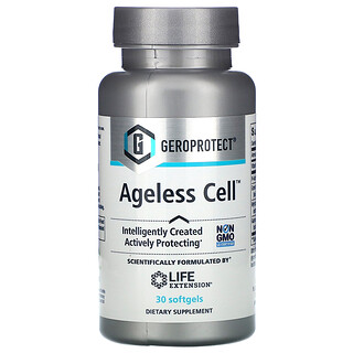 Life Extension, GEROPROTECT Ageless Cell, средство против старения клеточной системы, 30 капсул