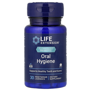 Life Extension, probiotic FLORASSIST®, 30 de comprimate vegetale, pentru igienă orală