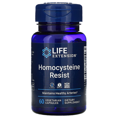 Life Extension Homocysteine Resist, 60 вегетарианских капсул