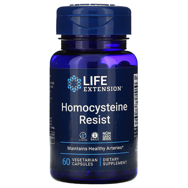 Life Extension, Homocysteine Resist, Homocystein, 60 pflanzliche Kapseln